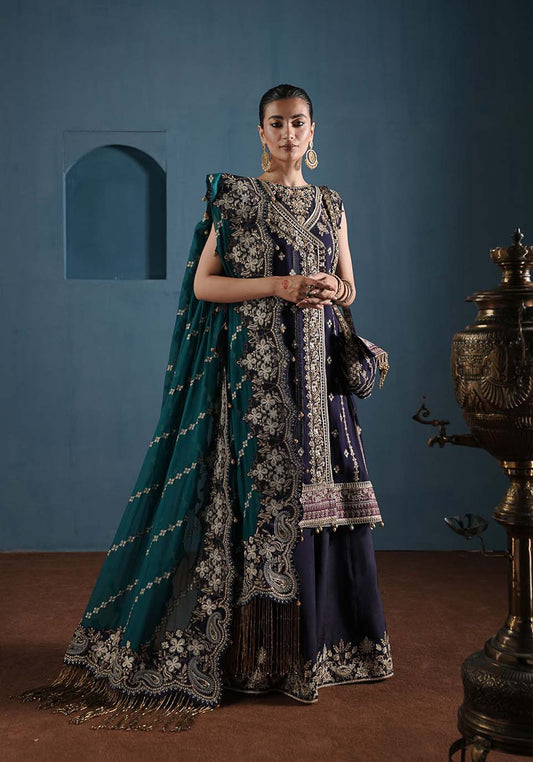 Zarqash Purple Angrakha