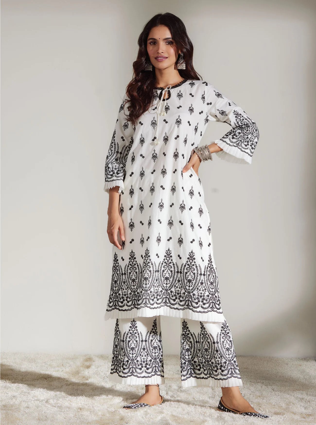 Mulmul Off White Cotton Asteria