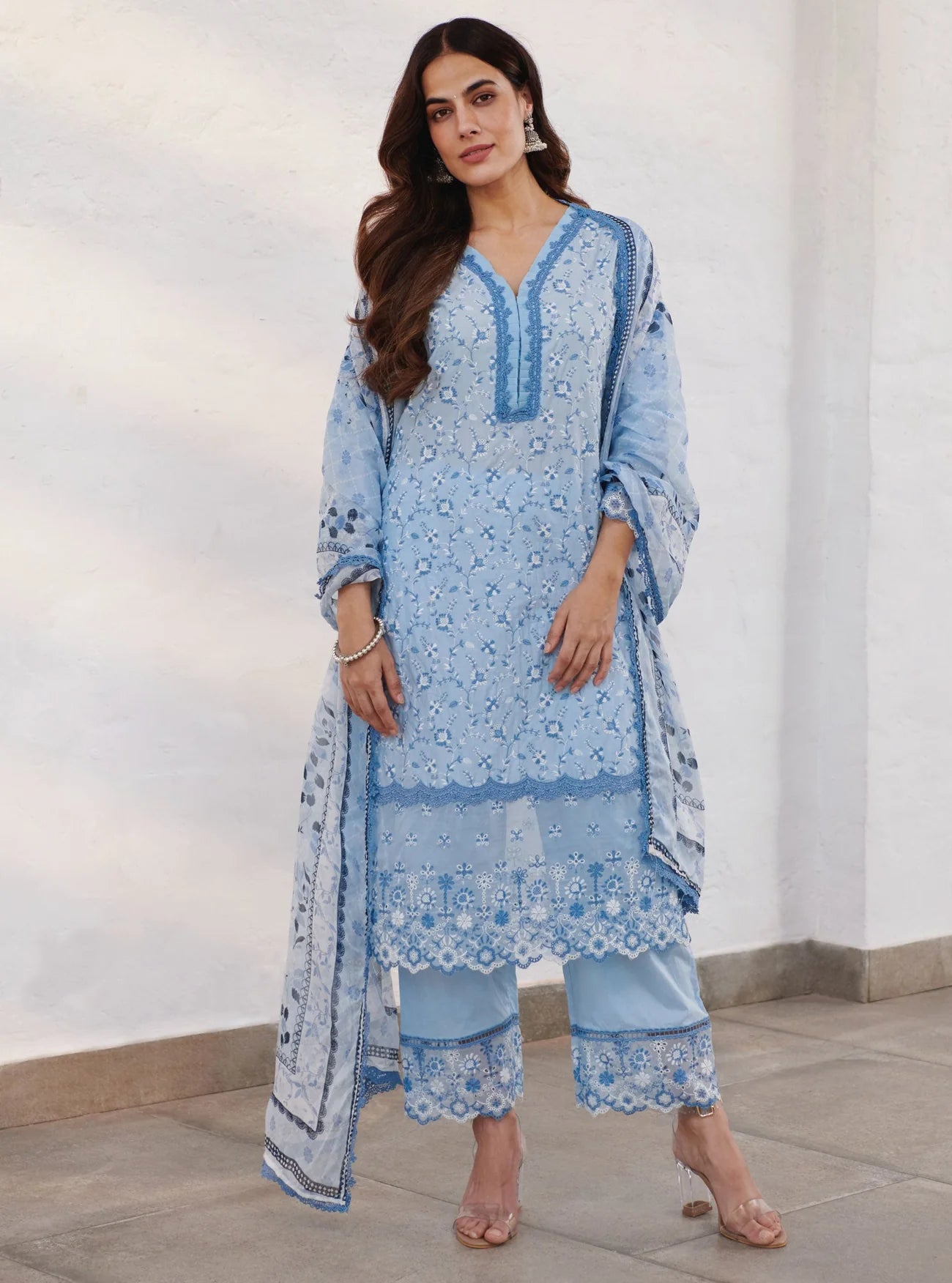 Mulmul Blue Cotton Trent