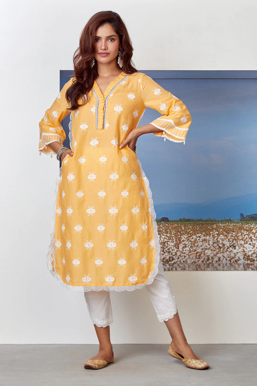 Mulmul Orange Cotton Dawn