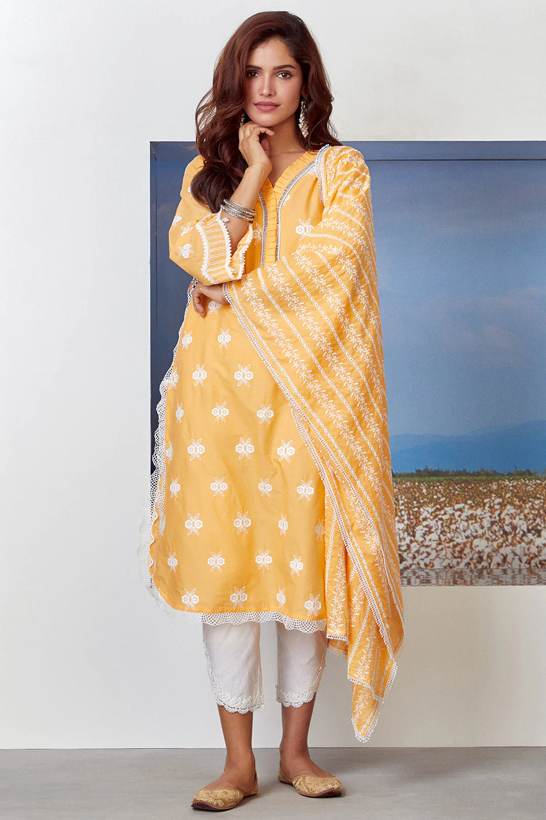 Mulmul Orange Cotton Dawn
