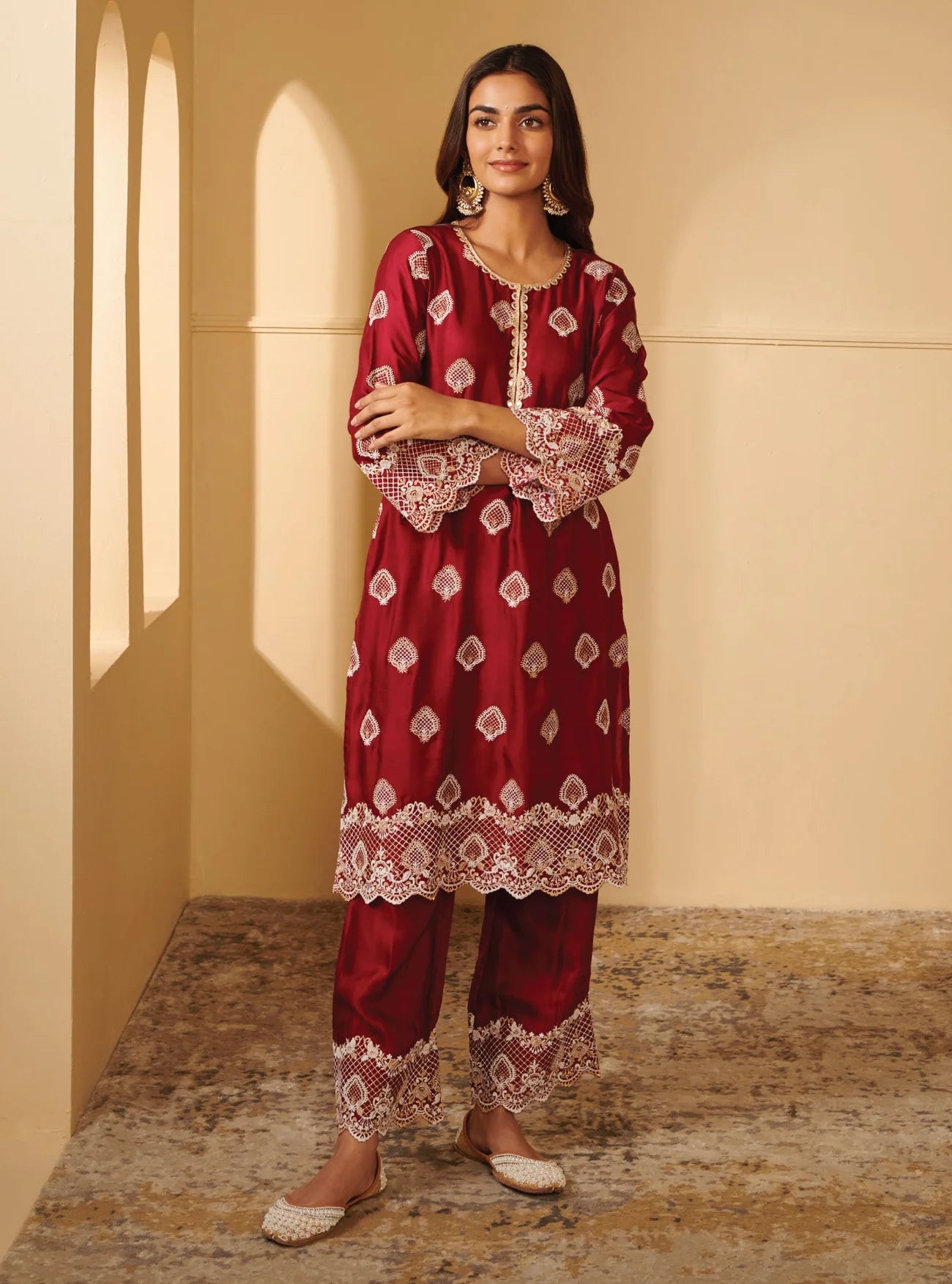 Mulmul Wine Cupro Silk Atya