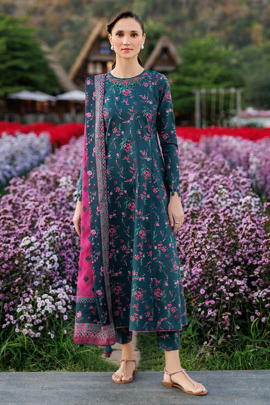 Sania Lawn Suit (Teal)