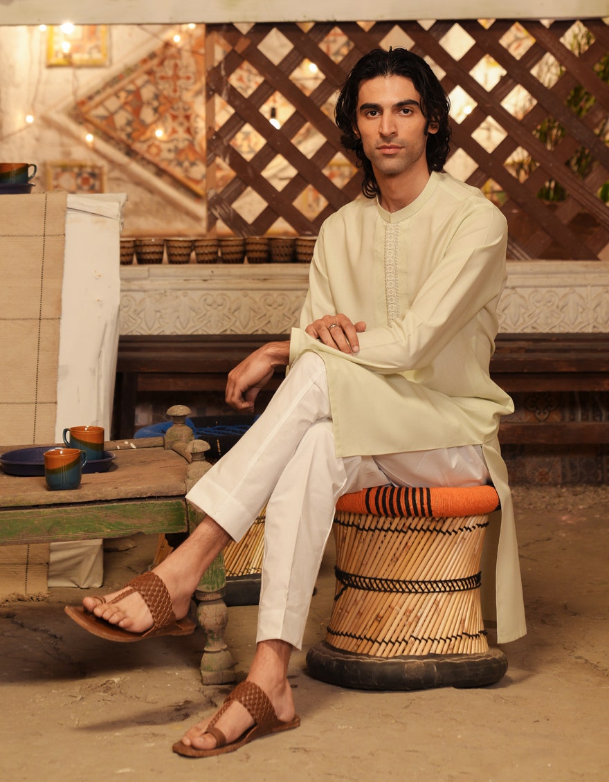 Pistachio Kurta