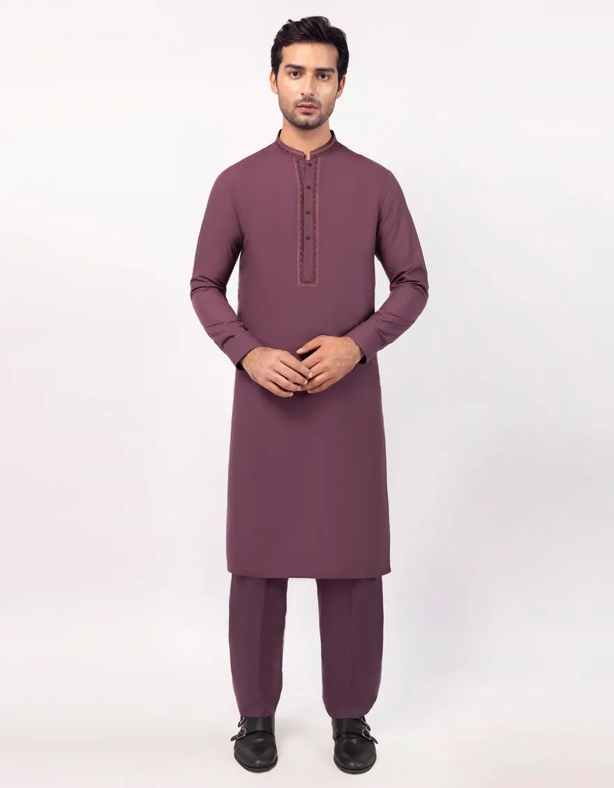 Purple Kurta with Trouser