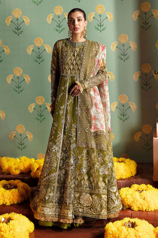 Nura Olive Green Gown